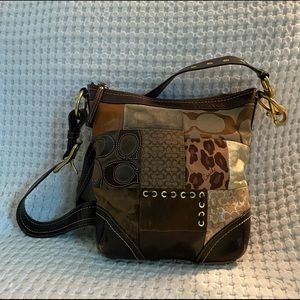 Vintage Coach Leather Patchwork Bag